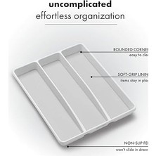 Gndz Store Madesmart 29100 Çekmece Bis 3 Adet Plastik Beyaz 41 x 34 x 4,5 cm