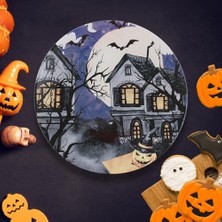 Gndz Store Halloween Blue Servis Tabağı 26 cm 19951