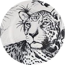 Gndz Store Zm Siyah Leopar 24 Parça Tabak Seti