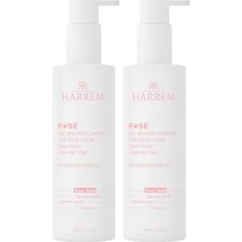 Gndz Store Rose Series Tüm Ciltler Gül Mayası Glycolic Acid Hassas Yüz Yıkama Jeli 200 ml (2 Paketi)