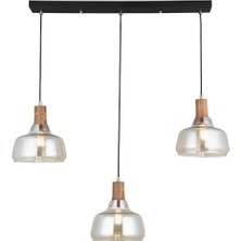 Gndz Store Zen 3’lü Antik Lak Sıralı Avize
