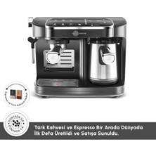 Gndz Store Hatır Perfetto Dijital ve Dokunmatik Ekranlı Çelik Cezveli Espresso ve Türk Kahve Makinesi