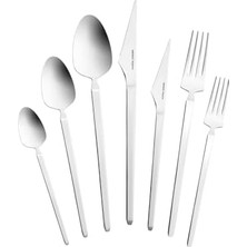 Gndz Store Elegance Glacial Platin 12 Kişilik 84 Parça Çatal Kaşık Bıçak Takımı