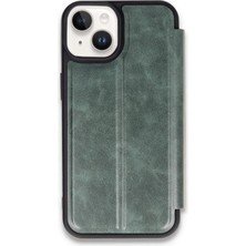 Aydogan's Iphone 15 Kılıf Flip Cover - Koyu Yeşil