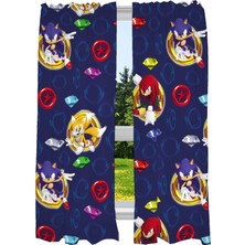 Gndz Store Çocuk Odası Pencere Perde Takımı, 208 cm x 160 Cm, Sonic The Hedgehog,