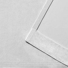 Gndz Store Curtains Flächenvorhänge Mit Ösen, Paar, Polyester, -Weiß, 54X108