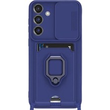 Aydogan's Galaxy S25 Plus Kılıf Zuma Kartvizitli Yüzüklü  - Lacivert