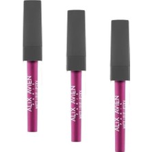 Gndz Store Uzun Süre Kalıcı Kadifemsi Kuruma Yapmayan Mat Likit Ruj - Lipstick 516 Fuchsia (3 Paketi)