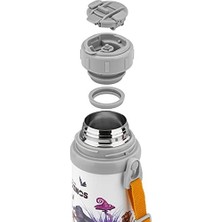 Gndz Store Isoleerfles Met Beker In Draagriem - 380 ml - Dino Marka