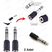 Fano 2 Adet-6,3 mm Stereo Erkek -3,5 mm Stereo Dişi Çevirici