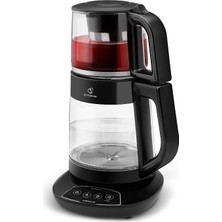 Gndz Store Çaysever 3 In 1 Konuşan Cam Çay Makinesi Su Isıtıcı ve Mama Suyu Hazırlama 1700W
