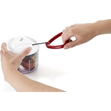 Gndz Store E910015 Easy Pull Evrensel Doğrayıcı, Manuel, 750 Ml, Sebze Rendesi, Soğan Kesici, Meyve ve Sebze Için Doğrayıcı, Patentli Tasarımlı Ekstra Keskin Bıçaklar