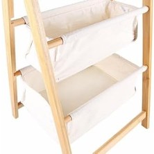 Gndz Store Tony Bambu 2 Katlı Organizer 76 cm