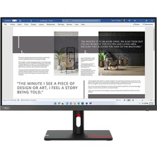 lenovo 27 ınc thinkvision s27i-30 63dfkat4tk ıps 100 hz 4ms hdmı vga monitör