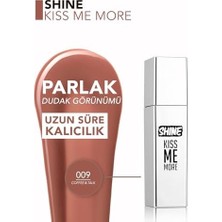 Gndz Store Kiss Me More Uzun Süre Kalıcı & Parlak Bitişli Likit Ruj 009 Coffee & Talk