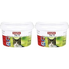 YF Tekstil Ambalaj Beaphar Top 10 Kedi Vitamini - 180 Adet (2 Paketi)