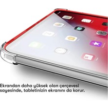 Aydogan's Samsung Galaxy T737 Tab S7 Fe 12.4 Kılıf Anti Shock Tablet Silikon - Şeffaf