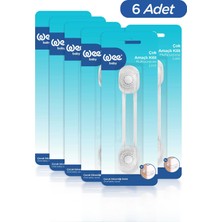 Wee Baby Çok Amaçlı Güvenlik Kilidi – Dolap Çekmece Buzdolabı Bebek Kilidi  (6 Adet)
