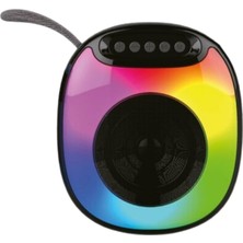 Layfhex Bluetooth Hoparlör Suya Dayanıklı LED Işıklı Kablosuz Tws Tf Aux USB Ses Bombası