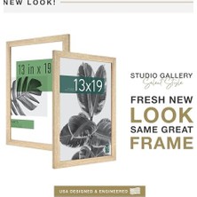 Gndz Store Mcs Stüdyo Galerisi 13X19 Resim Çerçevesi Doğal Ahşap Damar, Fotoğraflar, Posterler ve Sanat Baskıları Için Dikdörtgen Fotoğraf Çerçevesi (1'li Paket)