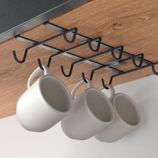 Gndz Store My Mug-Bardak Askısı Touchtherm Lava Kaplama Siyah, 28X14X6CM