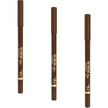 Gndz Store Gel Eyepencil - 115 Rustic Brown - Uzun Süre Kalıcı Gel Göz Kalemi (3 Paketi)