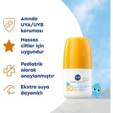 Gndz Store Sun Spf 50+ Bebek ve Çocuk Için Hassas Koruma Güneş Koruyucu Roll-On 50ML,SUYA Dayanıklı,hassas Cilt