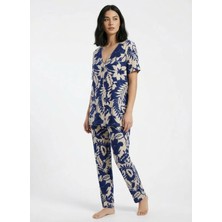 Wondergen Lacivert Kadın Pijama Alt 401WON-1116-222