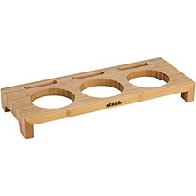 Gndz Store Ahşap 3'lü Mini Tencere Standı