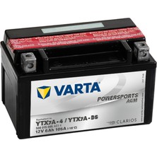 Varta Powersports Agm YTX7A-BS 12V6AH 105A Akü