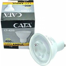 Cata CT-4215 7W GU10 LED Ampul 6400K Beyaz Renk Sıcaklığı ve Duy Tipi ile Enerji Verimliliği