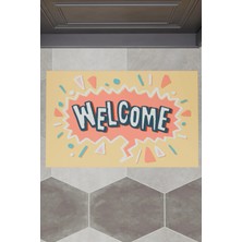 Charmbi Welcome Dekoratif Çok Amaçlı Iç ve Dış Kapı Paspası