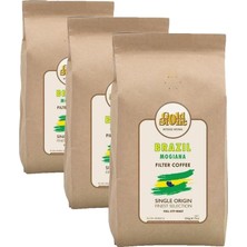 Gndz Store Brezilya Mogiana Filtre Kahve 250 gr (Kağıt ve Metal Filtre) (3 Paketi)