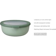 Gndz Store - Çok Amaçlı Cirqula Round 3 Parçalı Set - Kapaklı Saklama Kabı - Saklama Kutusu, Buzdolabı, Derin Dondurucu ve Mikrodalga Fırın Kabı Olarak Uygundur - 350 Ml, 750 ml ve 1250 ml - Blue