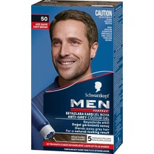 Gndz Store Men Perfect Saç Boyası 50 - Açık Kahve, 80 ml 2li Paket