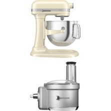 Gndz Store Artisan Kaldırılabilir Kaseli Stand Mikser, Almond Cream, 6,6 L ve Mutfak Robotu AKSESUARI-5KSM2FPA
