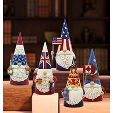 Gndz Store Jim Shore Heartwood Dünyanın Etrafında Cüceler Amerikan Heykelcik, 13 Cm, Çok Renkli