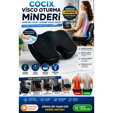TUMKE Visko Cocix Minder Oturma Minderi Basur Minderi Ortopedik Oturma Simidi Yastığı