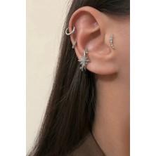 OkkoStore Kuzey Yıldız Kıkırdak Küpesi Earcuff