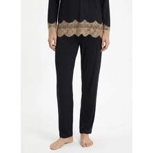 Wondergen Siyah Kadın Pijama Alt 401WON-1116-234