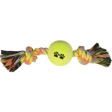 Aydogan's Tenis Toplu Kısa Düğümlü Köpek Diş Ipi 7-26 cm Sarı