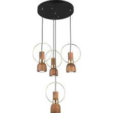 Gndz Store Poına 3+1 Antık Lak Sarkıt Avıze 4XGU10