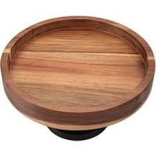 Gndz Store Acacian Ayaklı Sunum Tabağı 24 cm