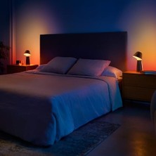 Gndz Store Hue Twilight Beyaz ve Renkli Ambiyans Masa Lambası, Siyah