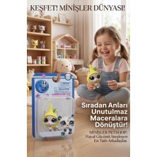 Farbu Oyuncak Pet Shop Minişler Limon Kostümlü Kedi Figür ve Klübe Oyun Seti Seri 3 Işıklı Paket Oyuncak