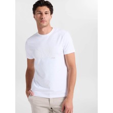 Altınyıldız Classics Beyaz Erkek Slim Fit T-Shirt ACE091262045