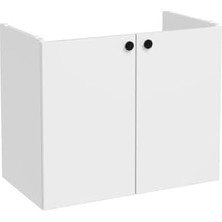 Gndz Store Shift T20 81000 Kapaklı Lavabo Dolabı, Parlak Beyaz, 80 cm