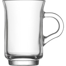 Gndz Store Lav Ada 6'lı Kulplu Çay Bardağı