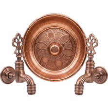 Lpd Iki̇li̇ Hamam Taslı Bakır Perlatörlü Osmanlı Musluk (Lüx, %100 Pi̇ri̇nç)