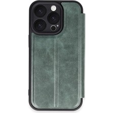 Aydogan's Iphone 16 Pro Kılıf Flip Cover - Koyu Yeşil